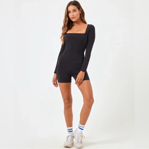 l*space Pants - l*space Black Active Allistar Romper